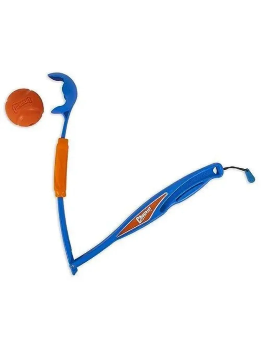Chuckit! Dog Toy Fetch & Fold Launcher One Size Blue and Orange